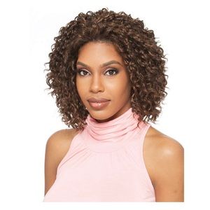 TOP KELON Curly Wig Brown & Blonde (New w original lace)